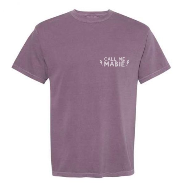 call me mabie tour shirt 2024 wine front