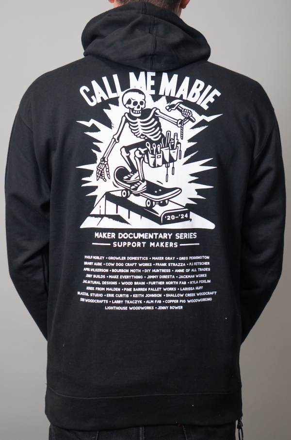 hoodie call me mabie black back