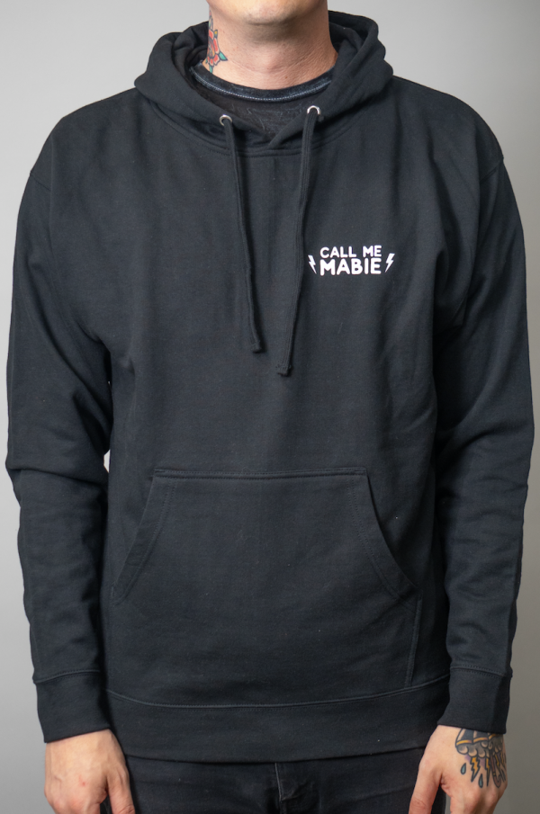 hoodie call me mabie black front